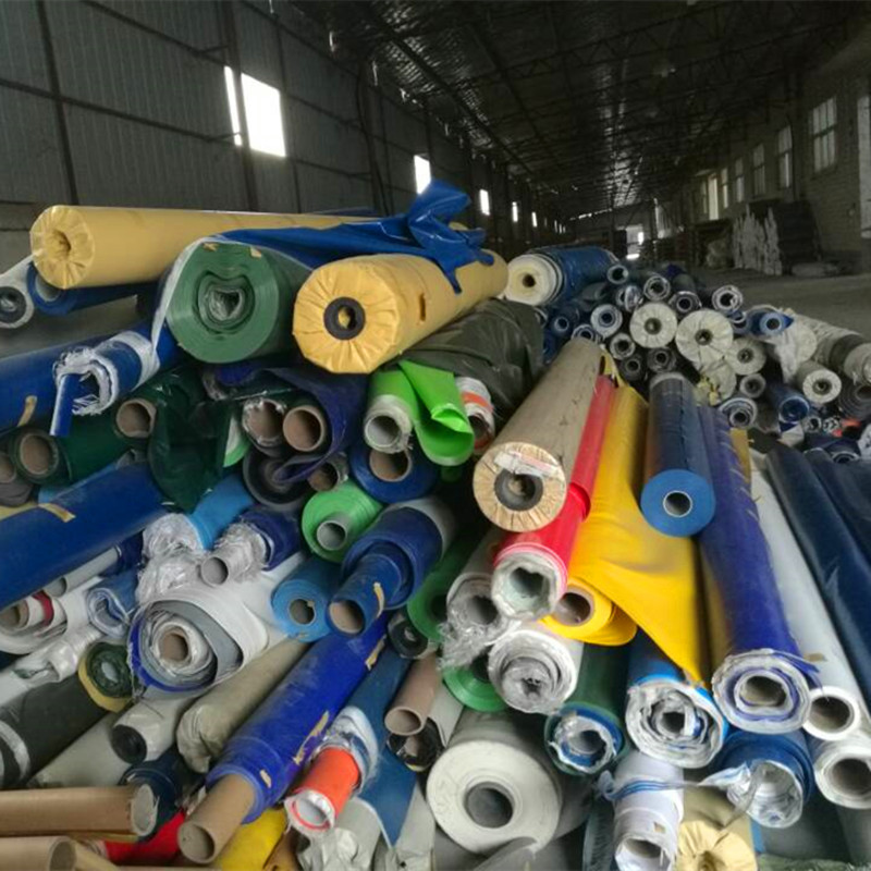 pvc tarpaulin stock lots B grade